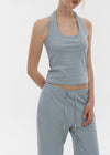 [B-BASIC] Summer Stripe Halter Sleeveless