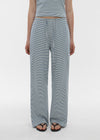 [B-BASIC] Summer Stripe Wide Banded Pants