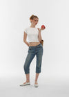 [B-BASIC] Cool Standard Round Crop Short Sleeve T-shirt (2SIZE)