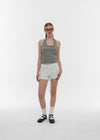 [B-BASIC] Summer Stripe Halter Sleeveless