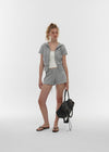 [B-BASIC] Airswet Slim Short Sleeve Hood Zipup