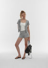 [B-BASIC] Airswet Slim Short Sleeve Hood Zipup