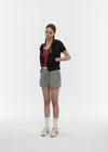 [B-BASIC] Airswet Slim Short Sleeve Hood Zipup