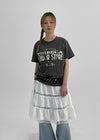 Phishing Pigment Printed Short Sleeve T-shirt