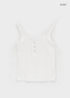 Millard Semi-Crop Button Sleeveless