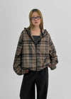 (UNISEX) Ryuking 2-Way Check Windbreaker Jumper