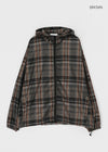 (UNISEX) Ryuking 2-Way Check Windbreaker Jumper