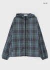 (UNISEX) Ryuking 2-Way Check Windbreaker Jumper