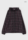 (UNISEX) Ryuking 2-Way Check Windbreaker Jumper