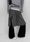 Ouke Pleats Wrap Midi Skirt