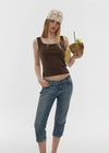 [B-BASIC] Standard Wide Square Neck Sleeveless (2 SIZE)