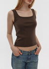 [B-BASIC] Standard Wide Square Neck Sleeveless (2 SIZE)
