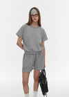 [B-BASIC] Air sweater raglan sleeved sweatshirt