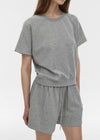 [B-BASIC] Air sweater raglan sleeved sweatshirt