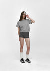 [B-BASIC] Air sweater raglan sleeved sweatshirt