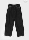 Widusson Non-Fade Balloon Wide Denim Pants