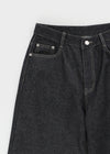 Widusson Non-Fade Balloon Wide Denim Pants
