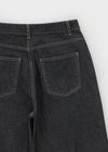 Widusson Non-Fade Balloon Wide Denim Pants
