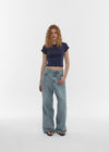 [B-BASIC] Cool Standard Round Crop Short Sleeve T-shirt (2SIZE)