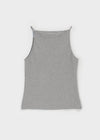 Batzco Ribbed Boat Neck Sleeveless