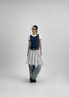 Suique One-Tuck Wide Denim Pants
