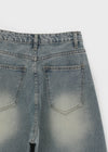 Suique One-Tuck Wide Denim Pants