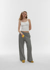 [B-BASIC] Summer Stripe Wide Banded Pants