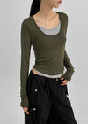 Lennysol Layered Long Sleeve T-Shirt
