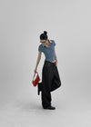 Widusson Non-Fade Balloon Wide Denim Pants