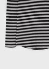 Palky Stripe U-Neck Long Sleeve Tee