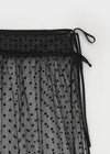 Mipyren Sheer Dot Wrap Skirt