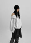 Remembu Off-Shoulder Hoodie