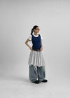 Okins Dot Flare Midi Skirt