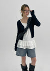 Lakuo Washed Denim Shorts