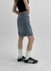 Lakuo Washed Denim Shorts