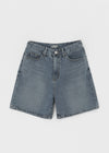 Lakuo Washed Denim Shorts