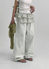 Kyuzing Ice Wide Denim Pants