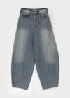 Tels Stud Summer Wide Denim Pants