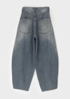Tels Stud Summer Wide Denim Pants