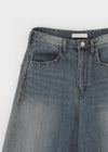Tels Stud Summer Wide Denim Pants
