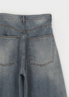 Tels Stud Summer Wide Denim Pants