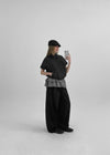 Lurtom Striped Tiered Skirt