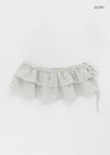 Lurtom Striped Tiered Skirt