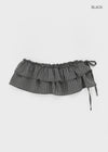Lurtom Striped Tiered Skirt