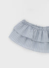 Lurtom Striped Tiered Skirt