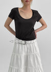 Brett 2-Way U-Neck Round T-Shirt