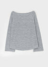 Fonmue Stripe Off-Shoulder Long Sleeve Tee