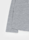 Fonmue Stripe Off-Shoulder Long Sleeve Tee