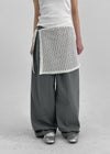 Romkung Net Layered Wrap Skirt
