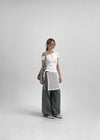 Romkung Net Layered Wrap Skirt